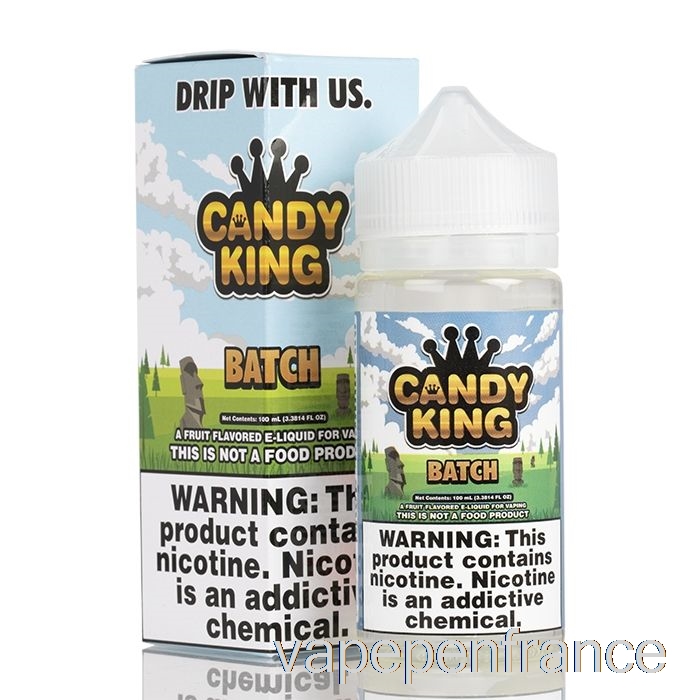 Lot - Candy King - Stylo Vape 100ml 0mg